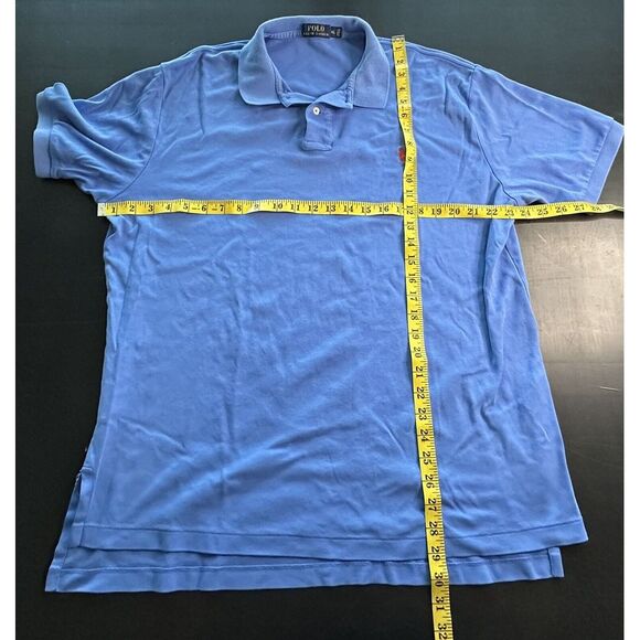 Polo by Ralph Lauren Polo Shirt Men's XL‎ Blue Short Sleeve Red Pony Collared - Picture 2 of 5